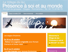 Tablet Screenshot of presence-ardeche.com